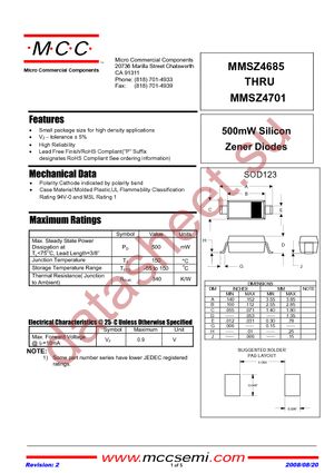 MMSZ4685-TP datasheet  